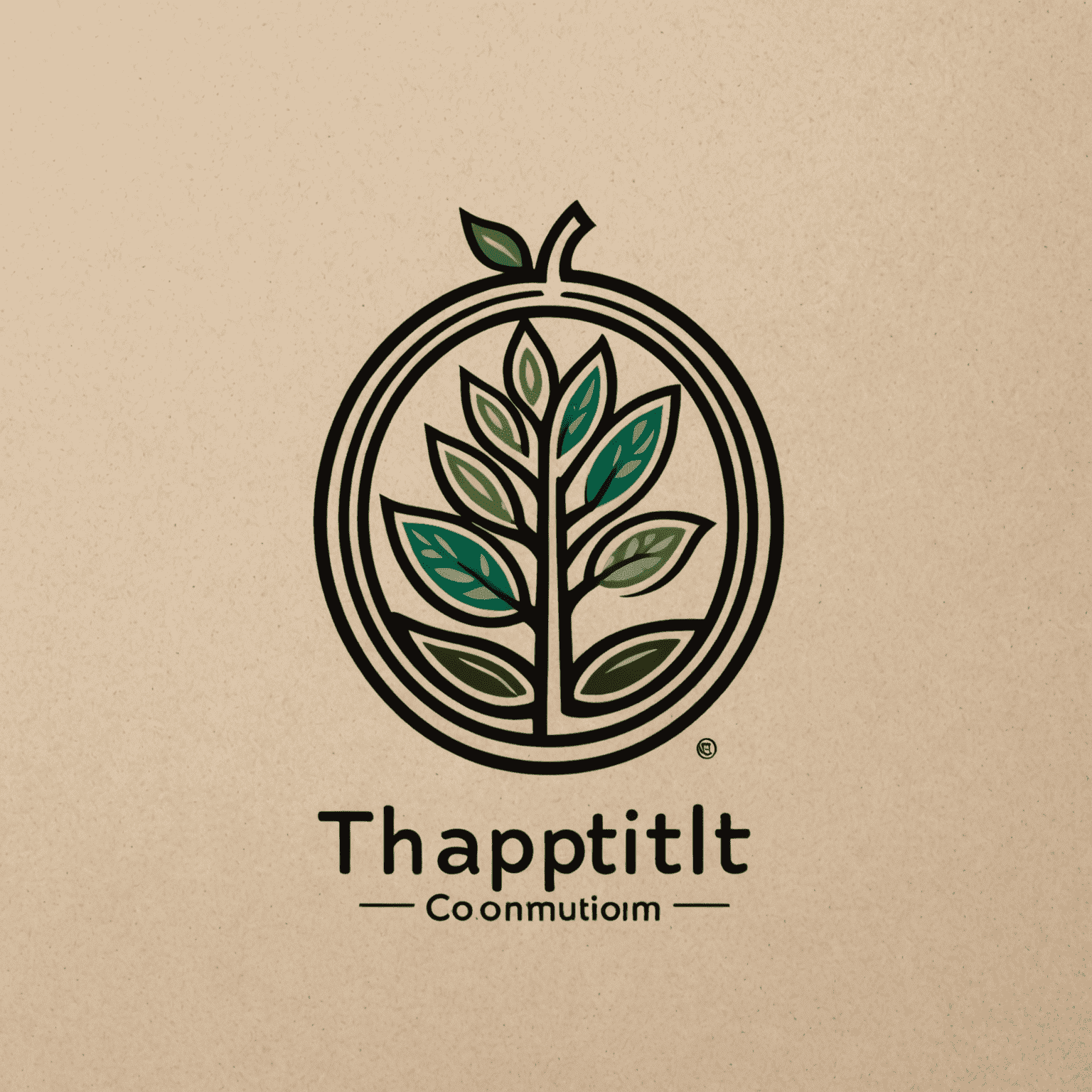 thaptilit_com Logo - Ein transparentes und inklusives Logo, das Gemeinschaft und Zusammenarbeit symbolisiert